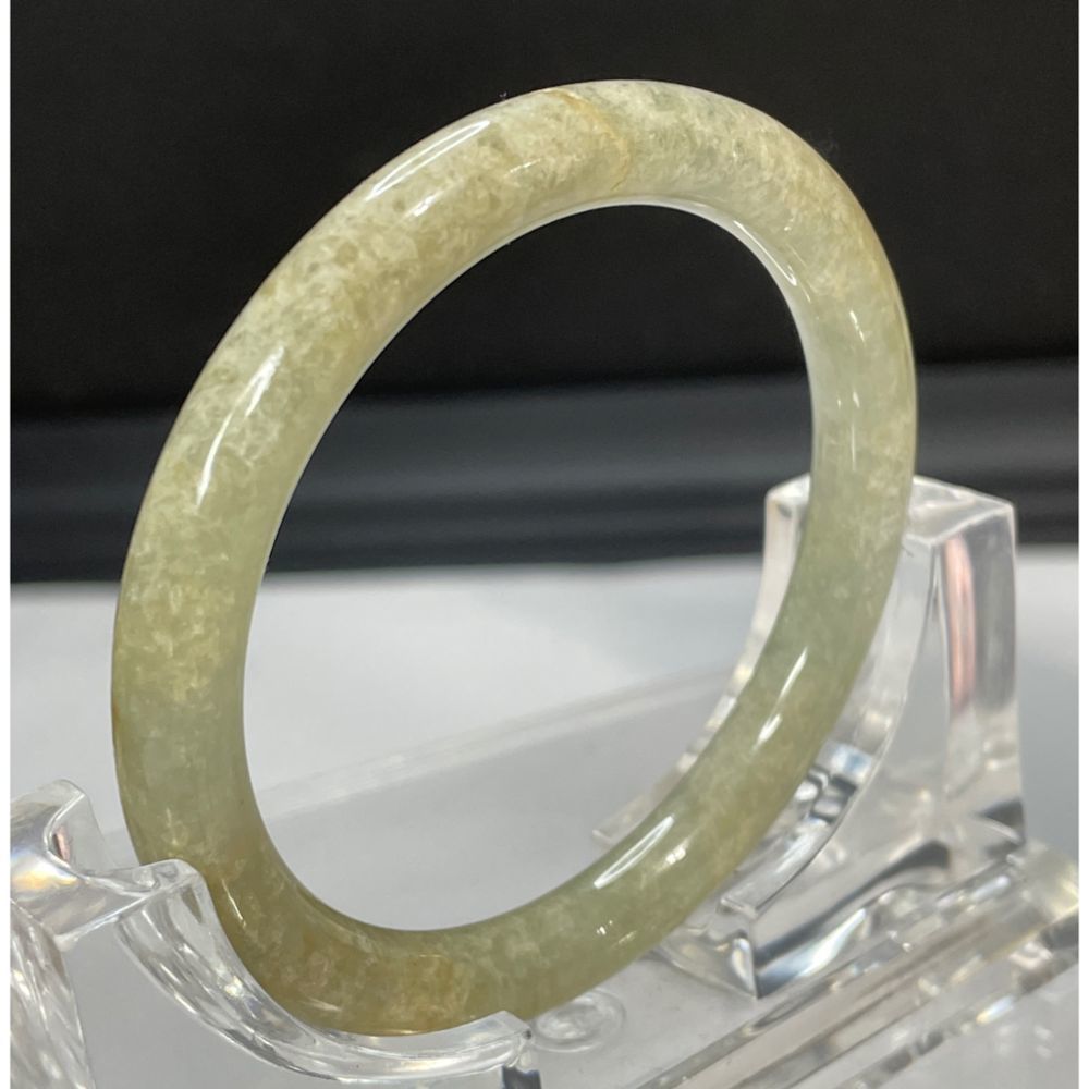 Mottled Patternjade Bangle Bracelet - image 4